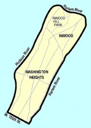 Washington Heights sub-area map