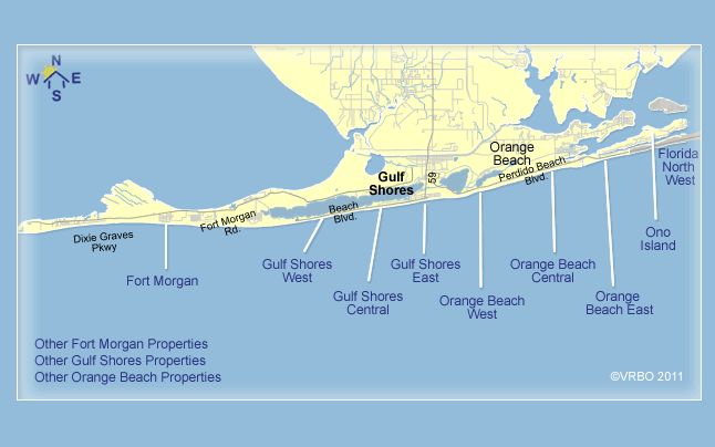alabama gulf coast map areas