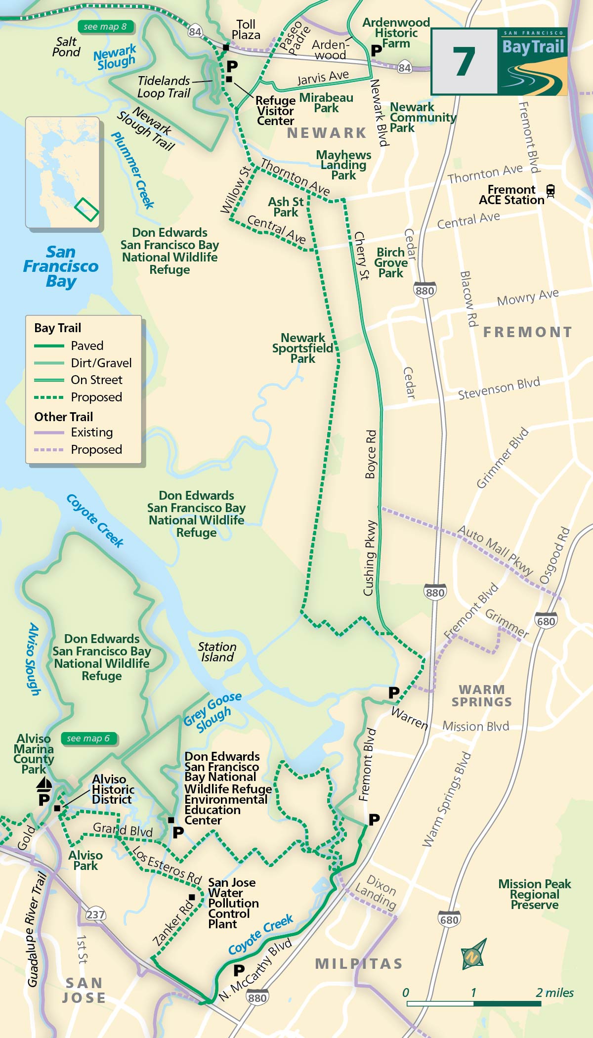 alviso commute route map