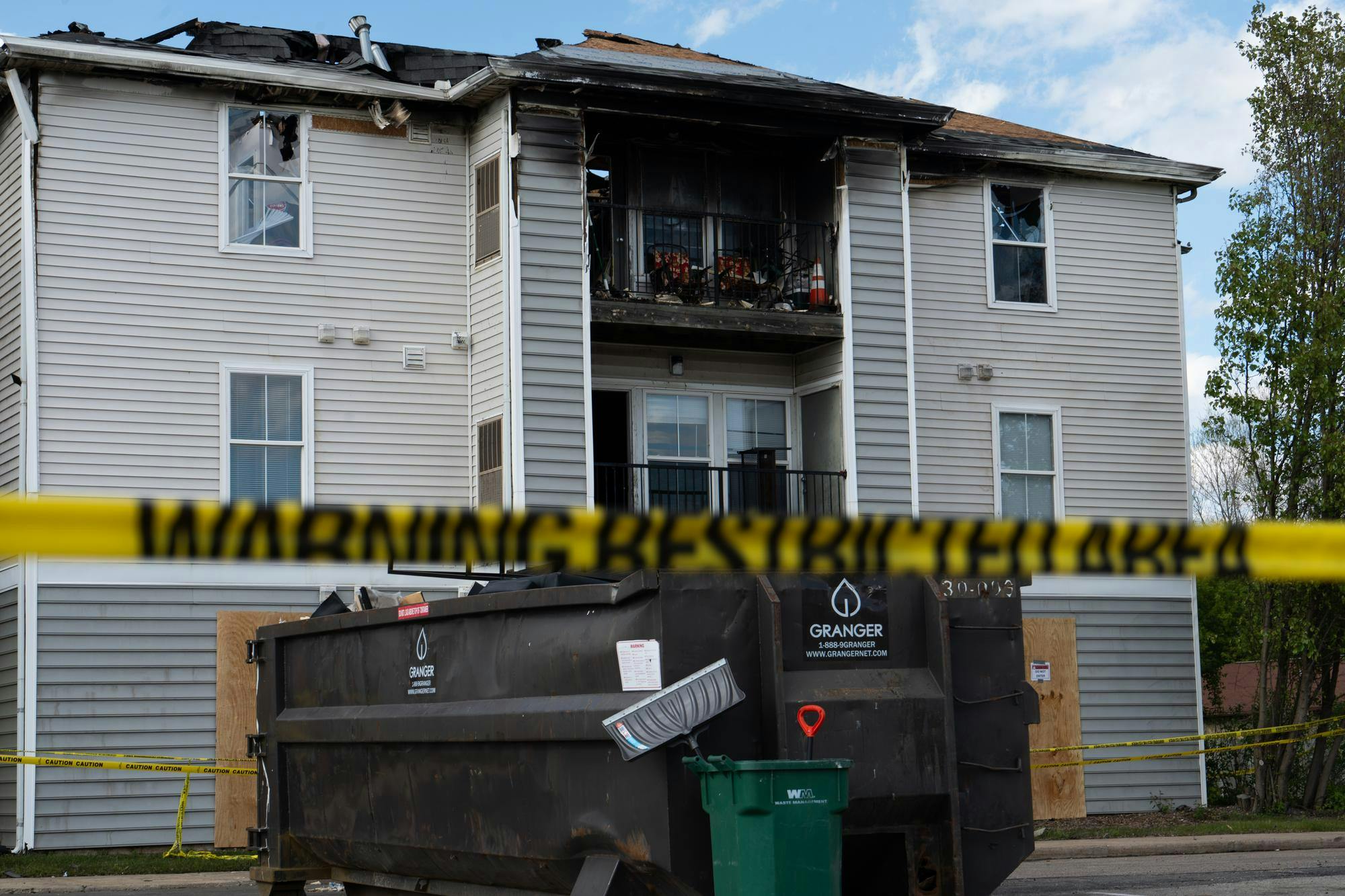 apartment fire damage building