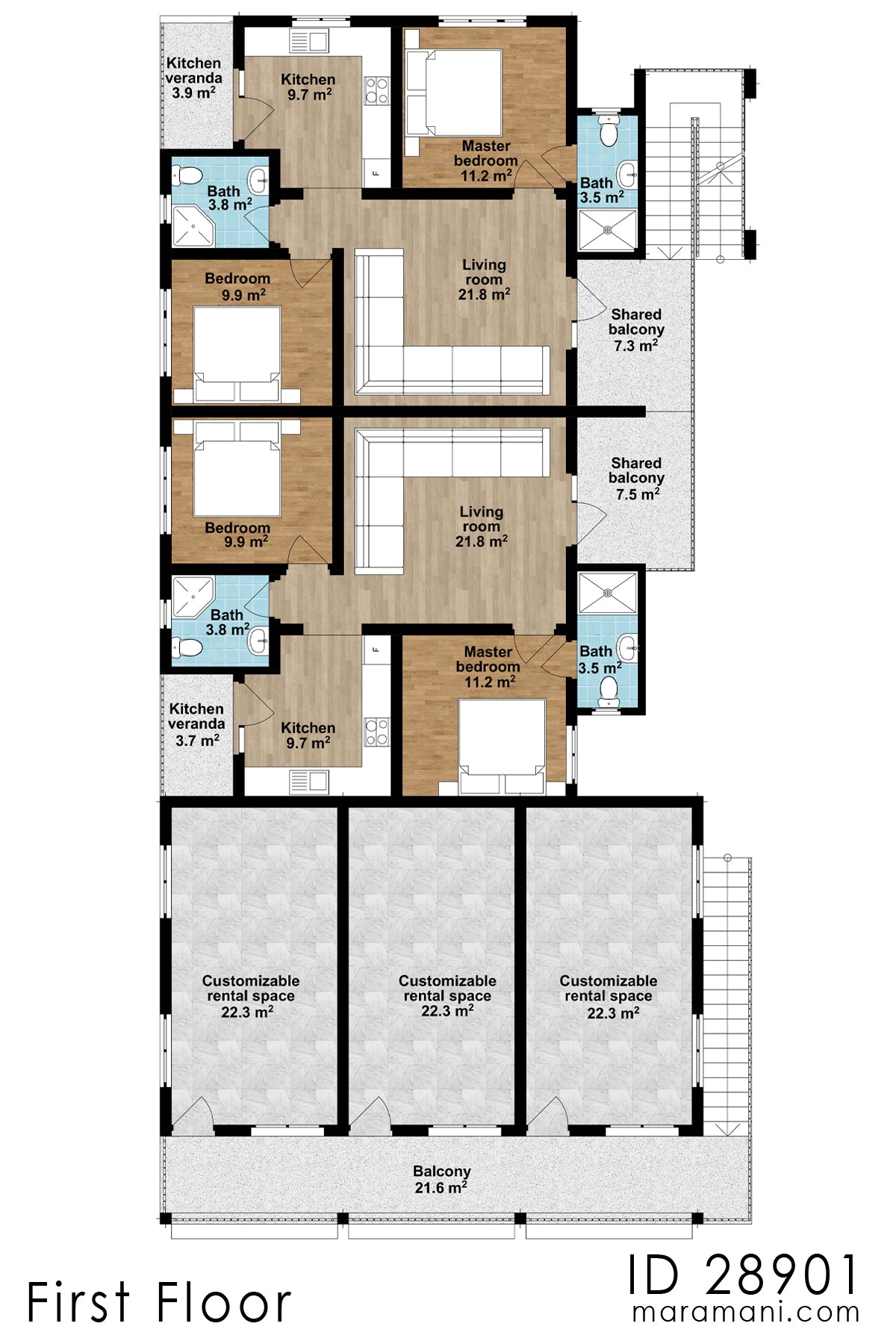 apartment floor plan size