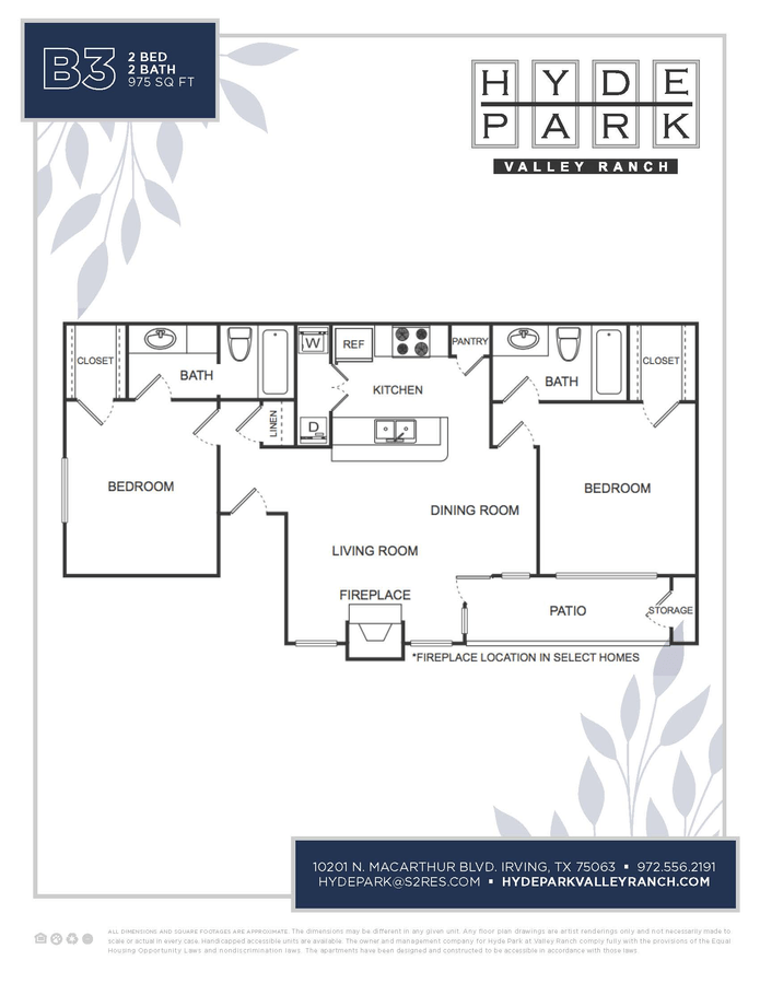 apartment floor plan sizes