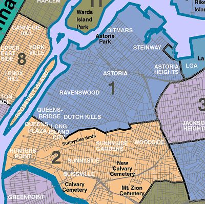 astoria neighborhood map