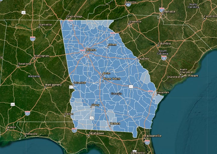 augusta flood risk map