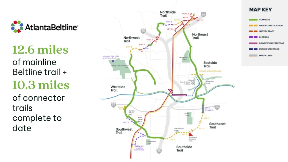 beltline eastside trail map