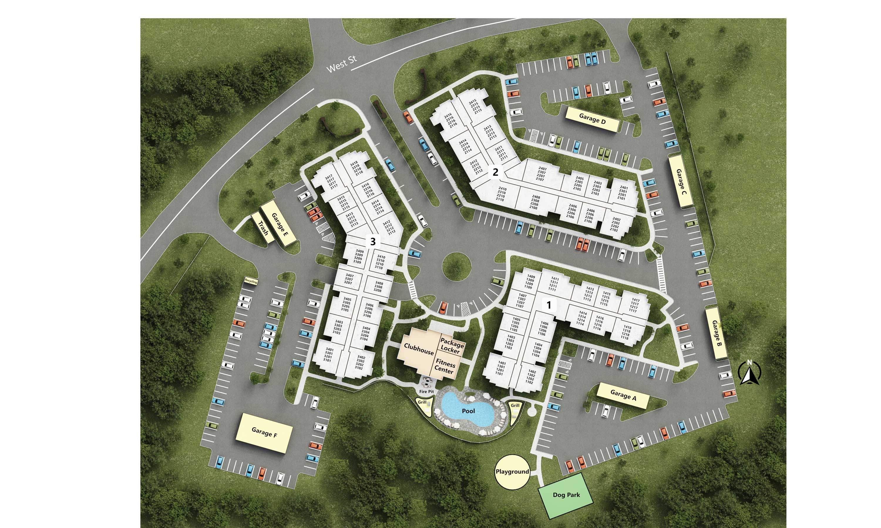 blue ridge apartment communities map