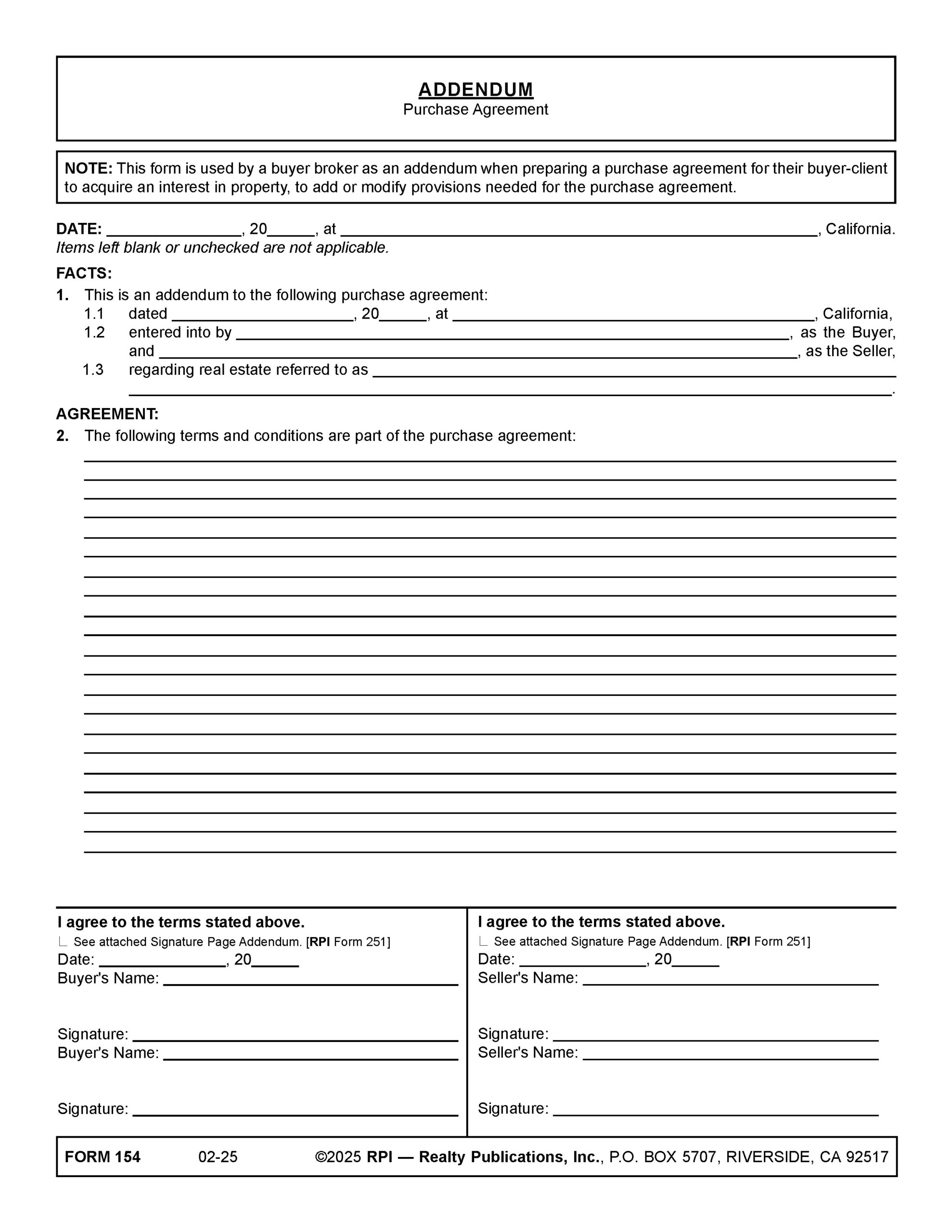 buyer agency agreement form