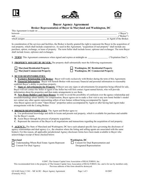 buyer agency agreement
