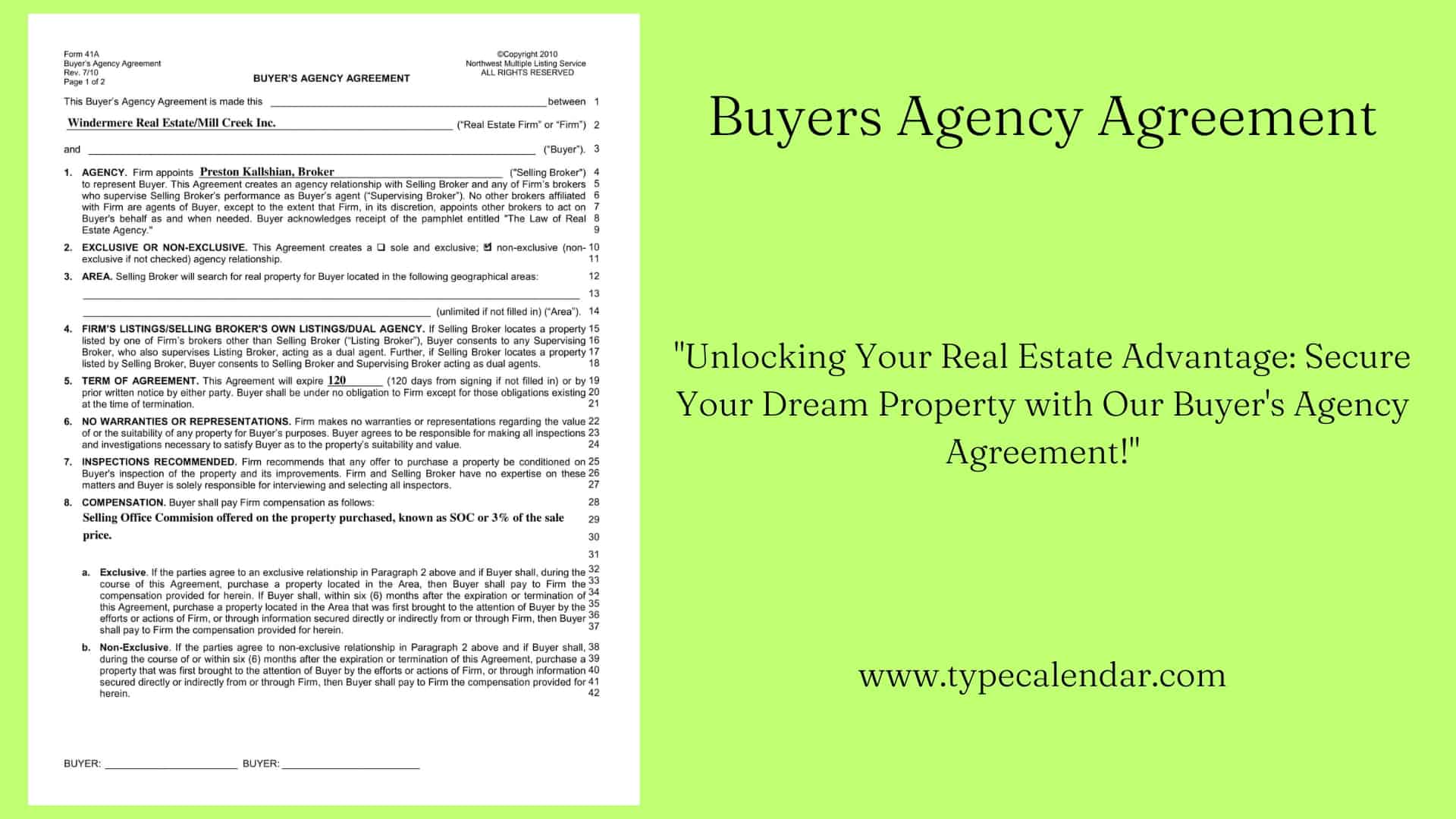 buyer agent agreement