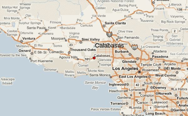 calabasas los angeles map