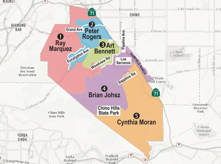 chino hills neighborhood map