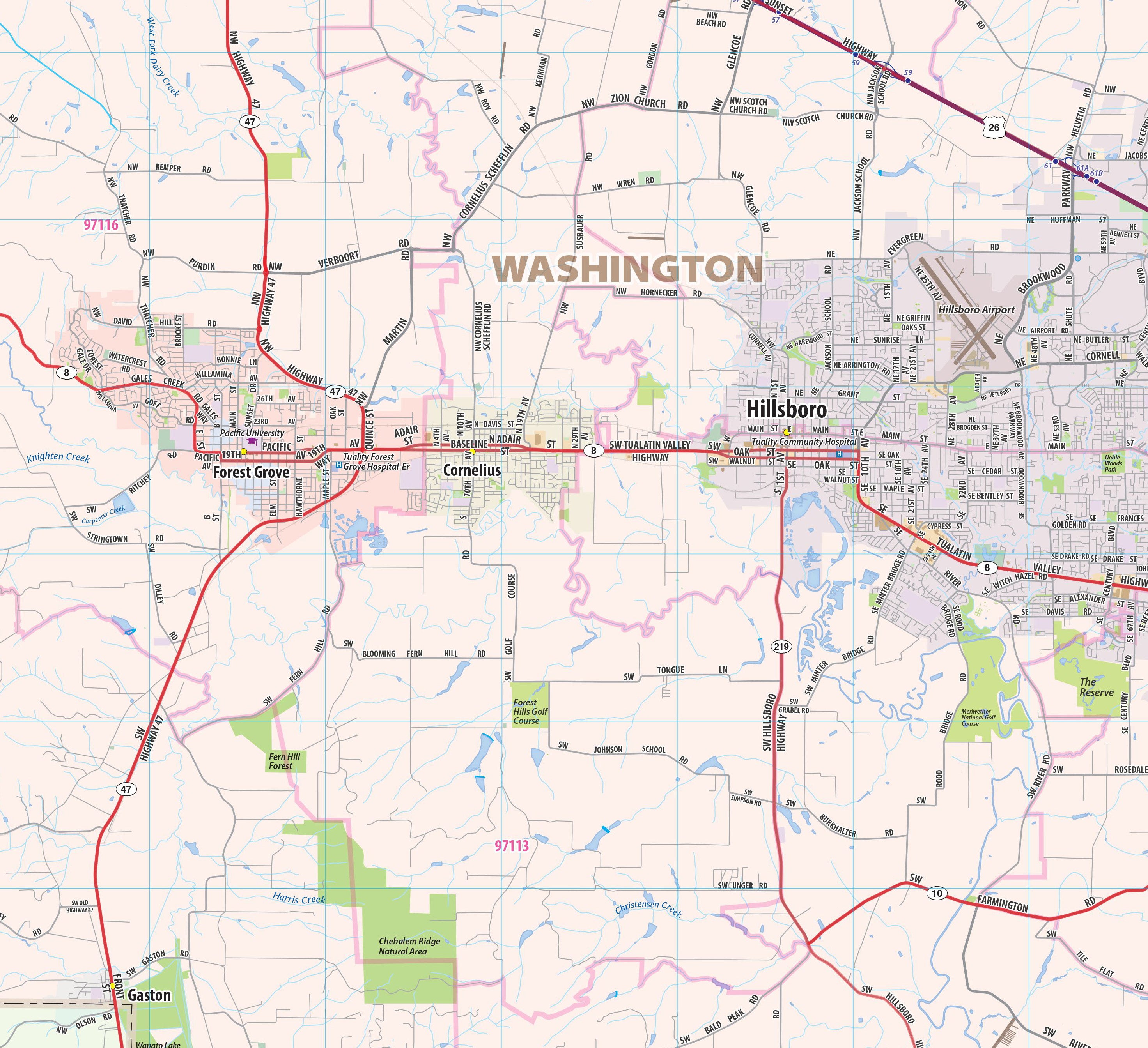 city zip boundary map