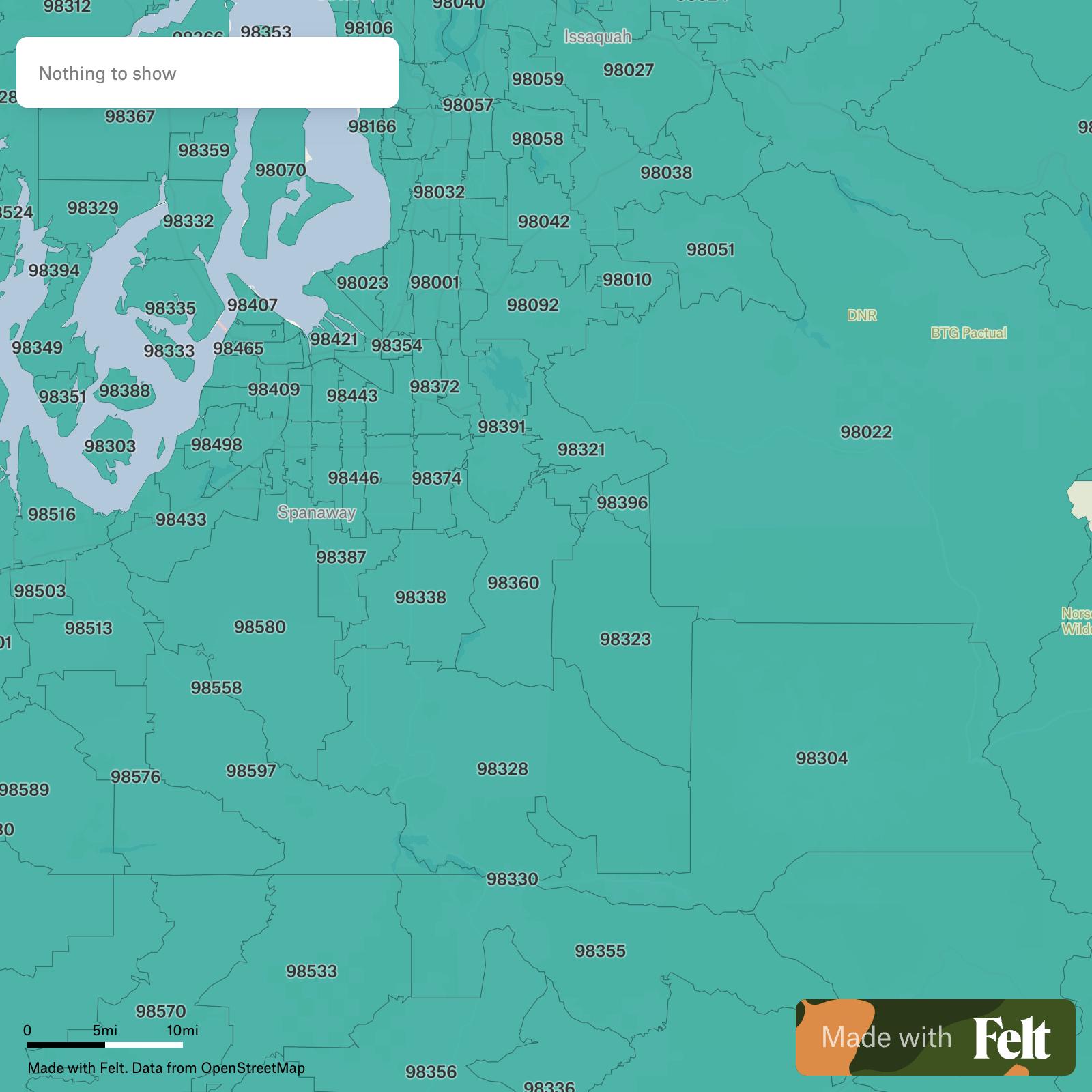 cle elum zip map