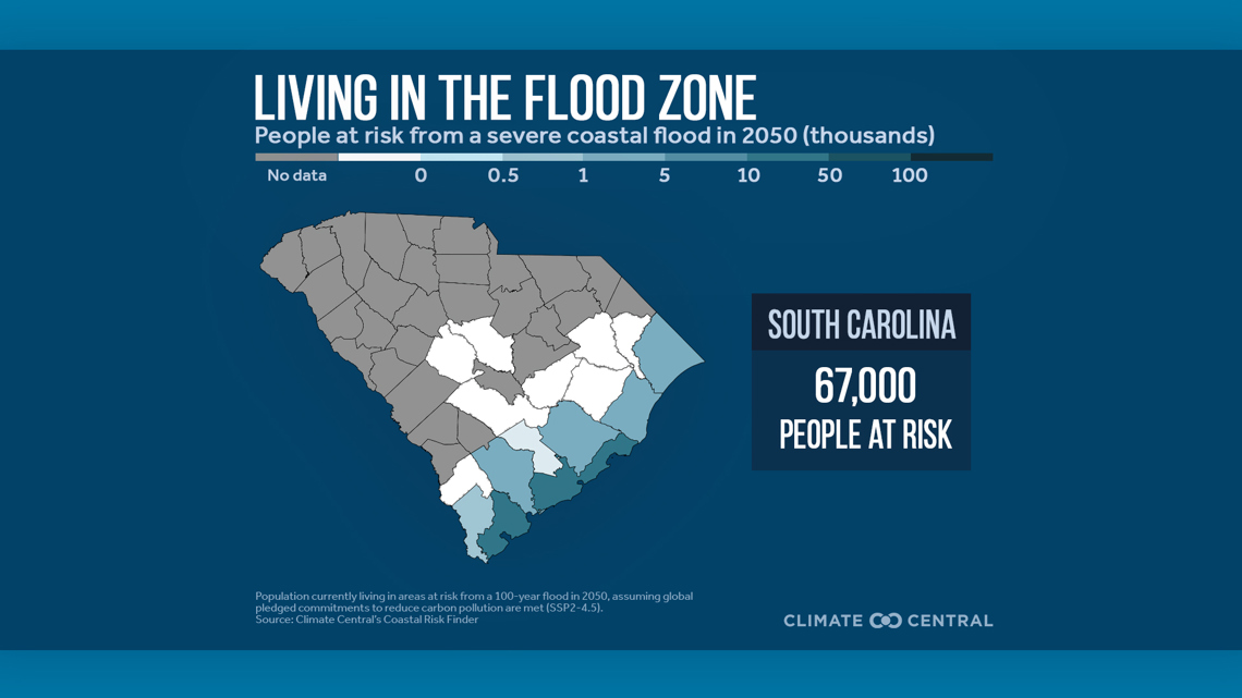 coastal flood risk map