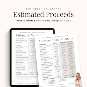 commission net proceeds table