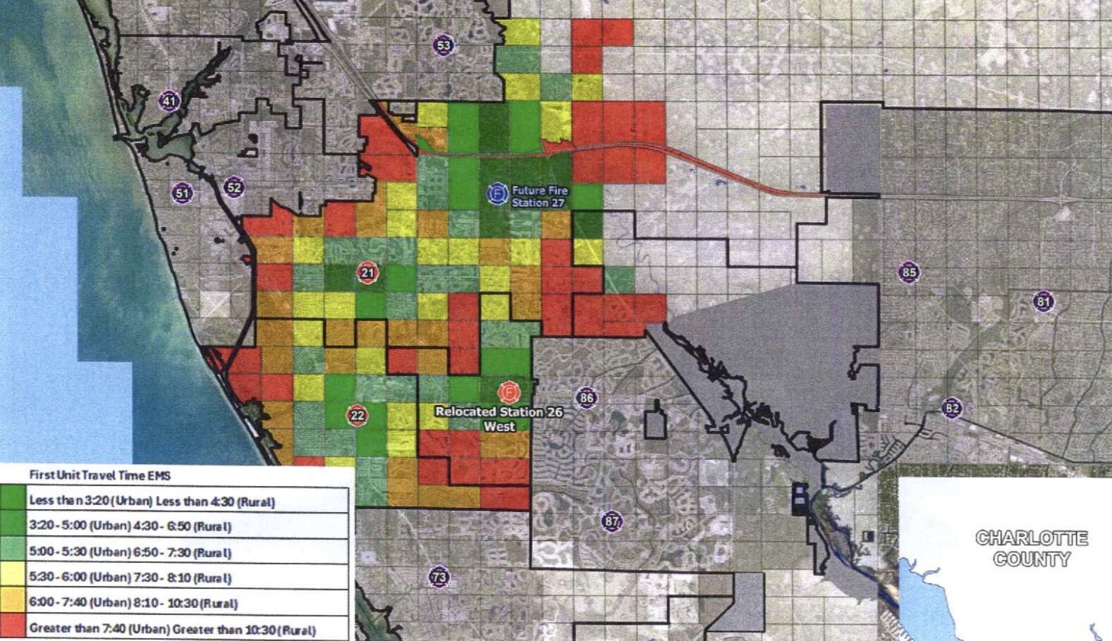 commute time map