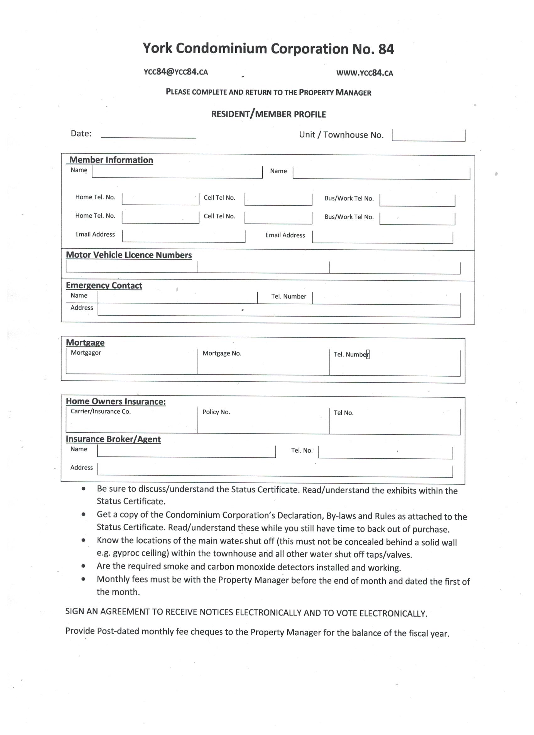 condo status certificate