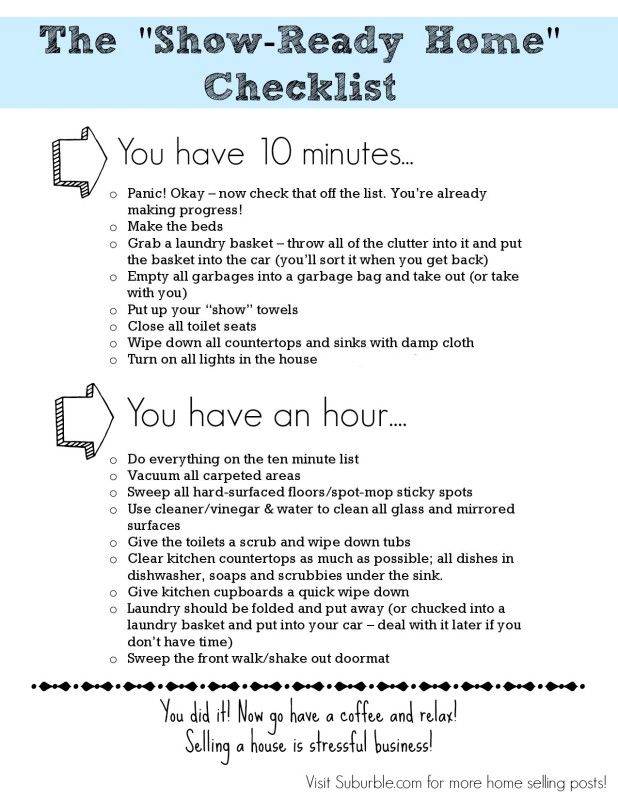 decision checklist house