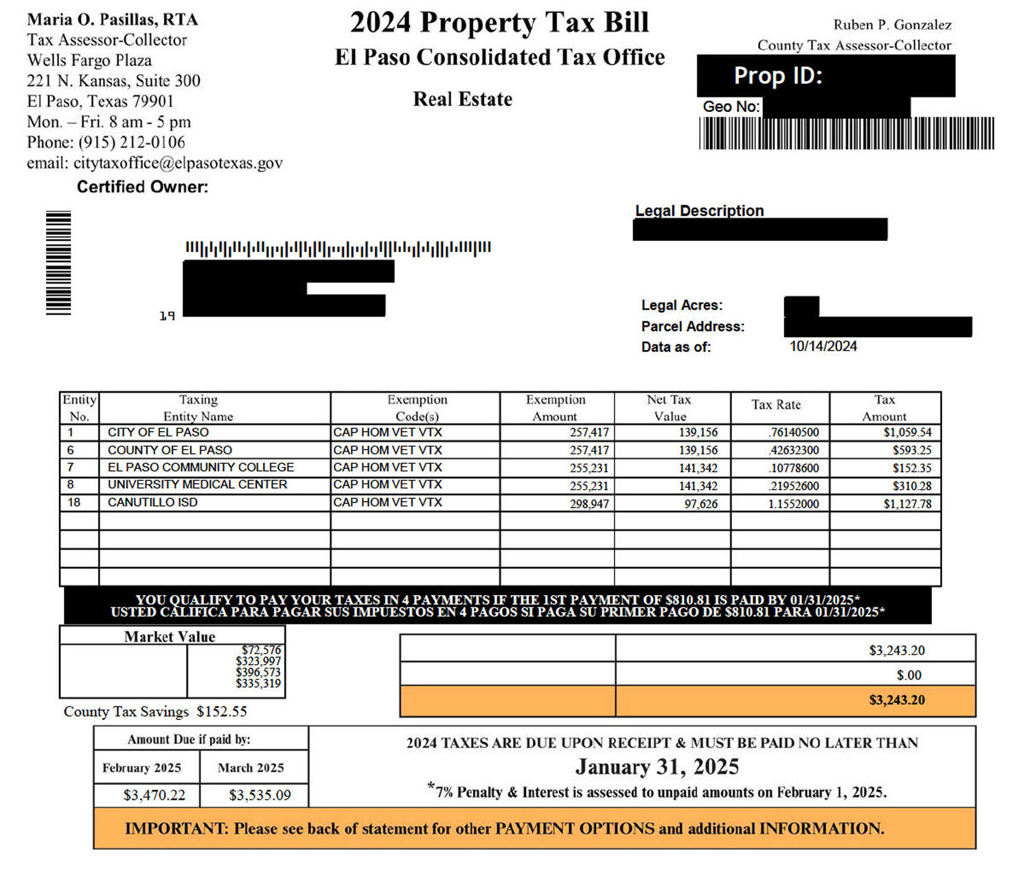 el paso electric bill