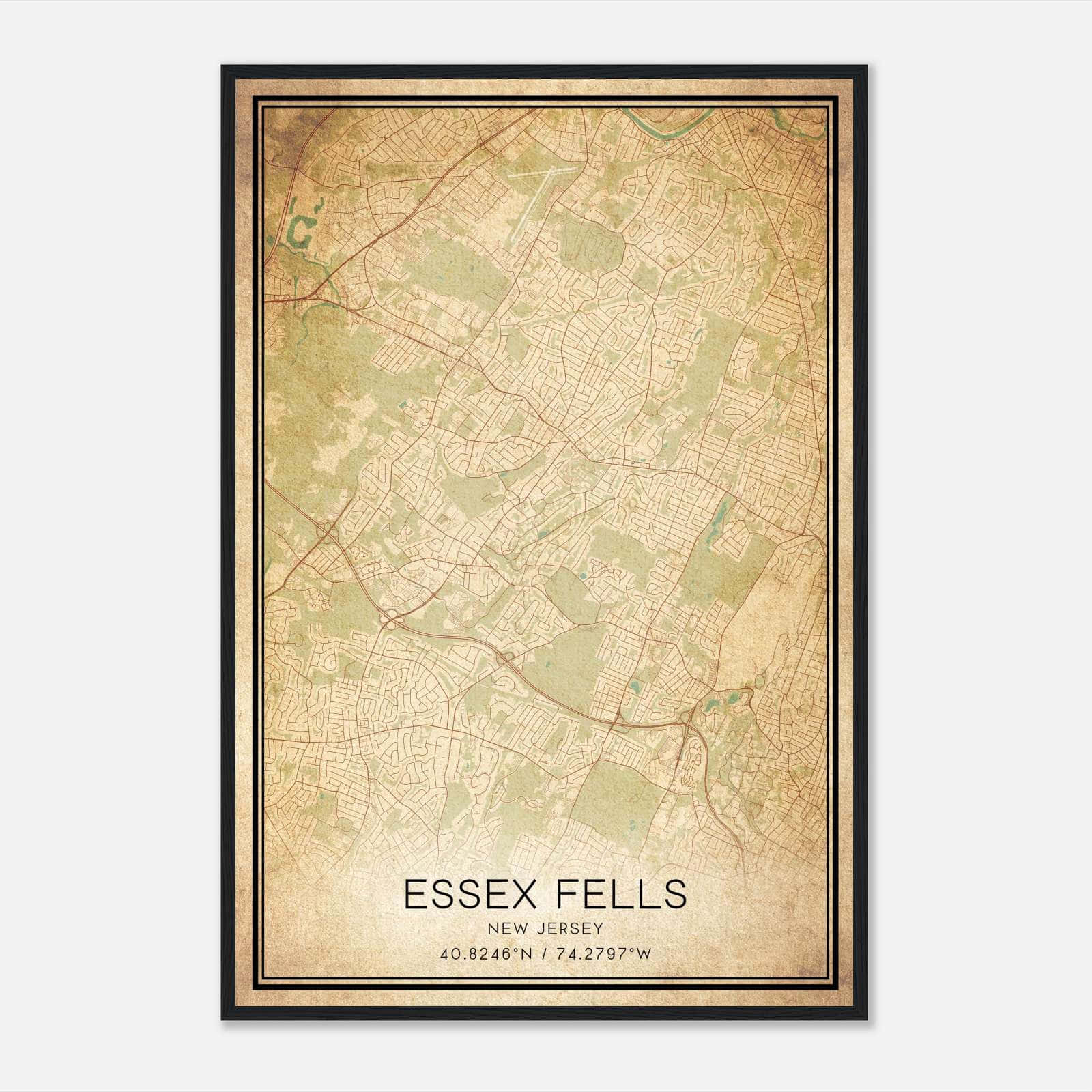 essex fells historic map
