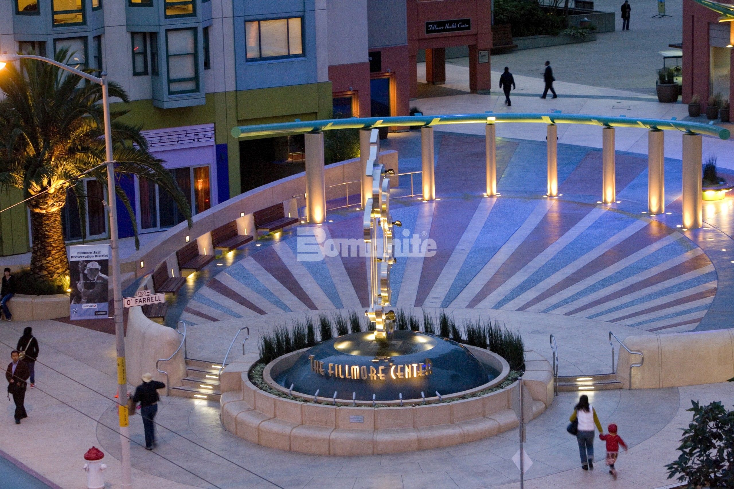 fillmore center plaza fountain
