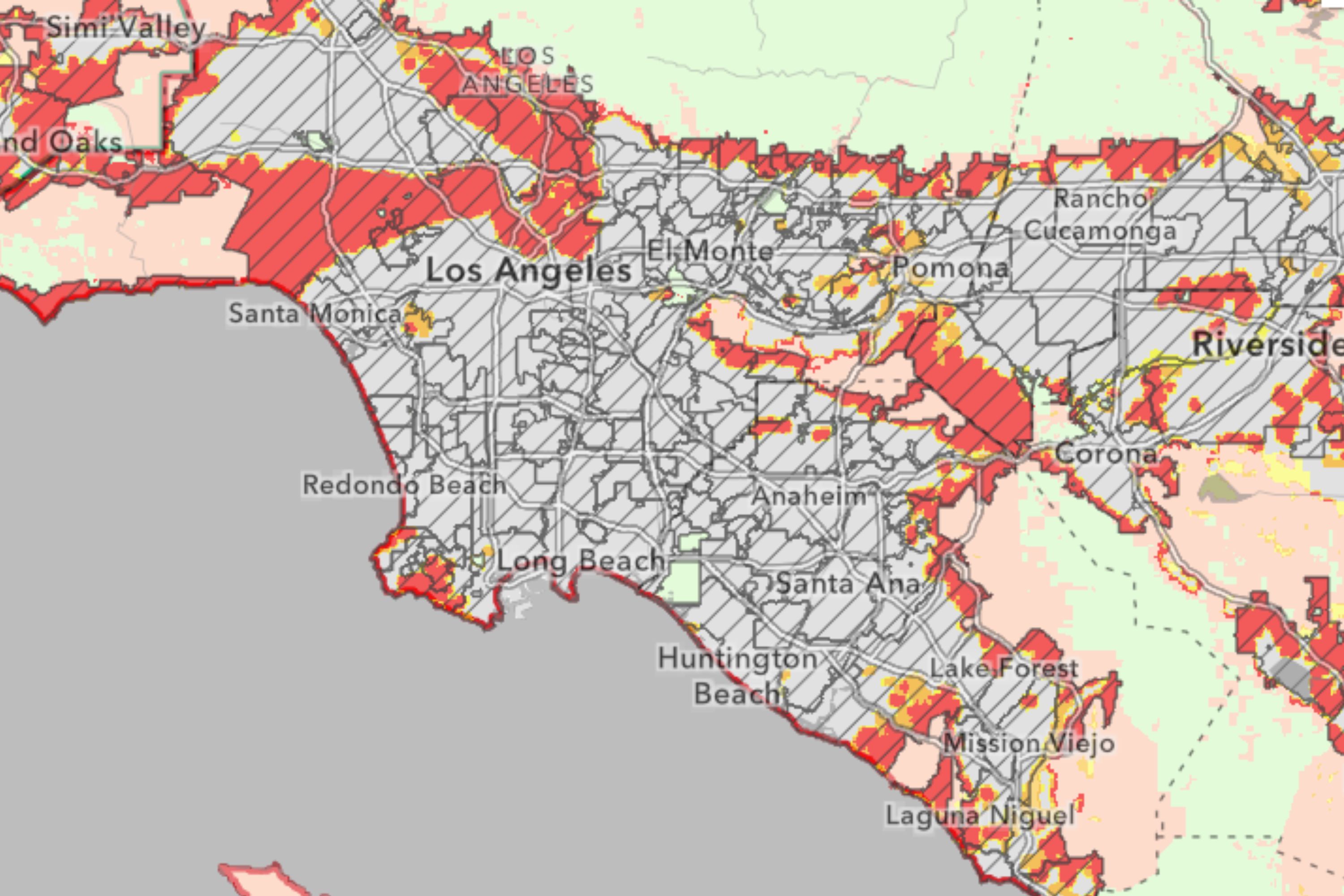 fire hazard zone map