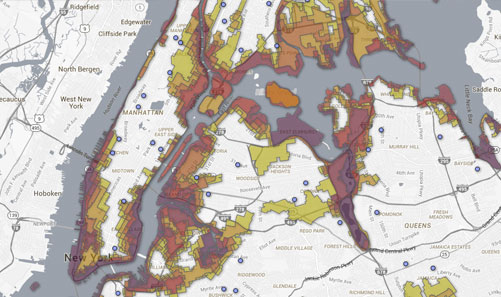 flood risk zoning map