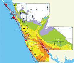 flood wildfire risk map
