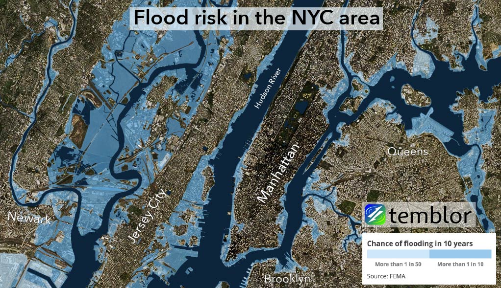 flood zone Hackensack River