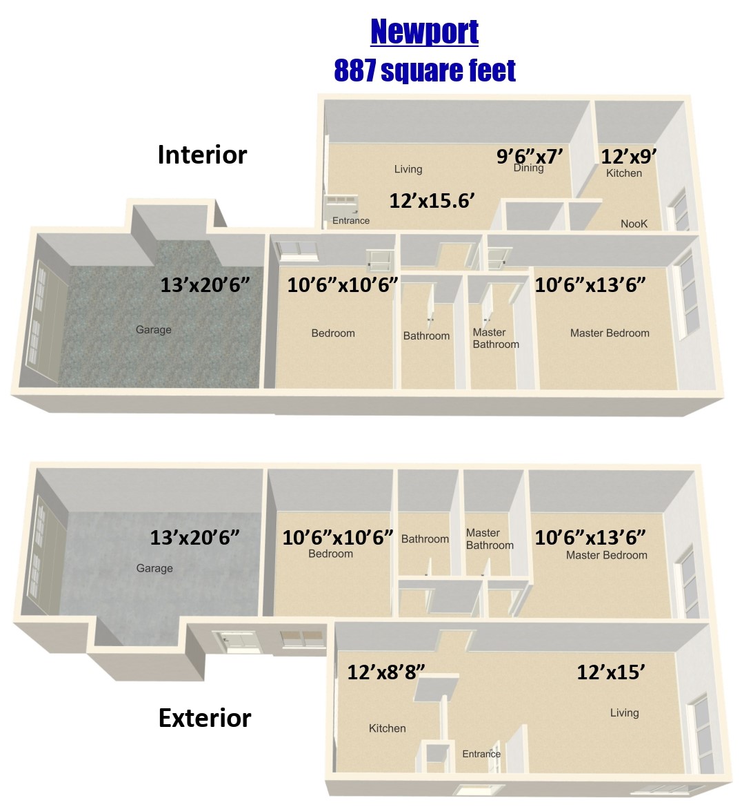 floor plan comparison table