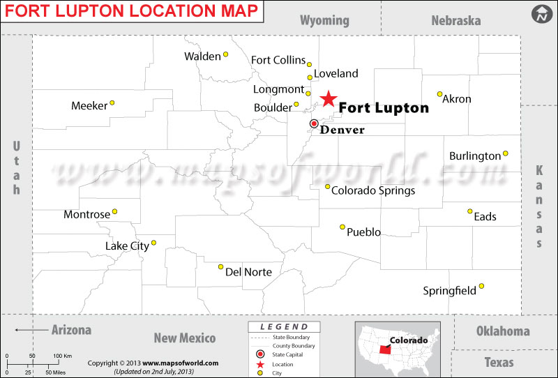fort lupton commute map
