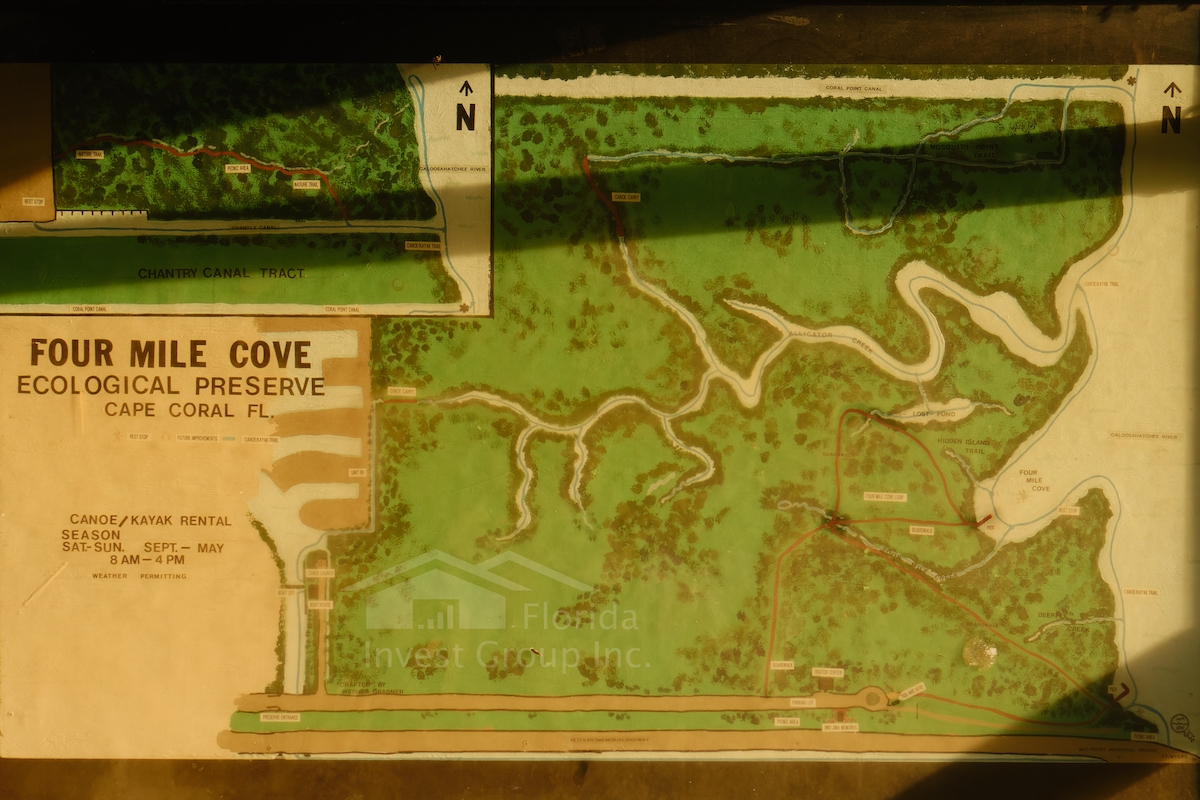 four mile cove boundary map