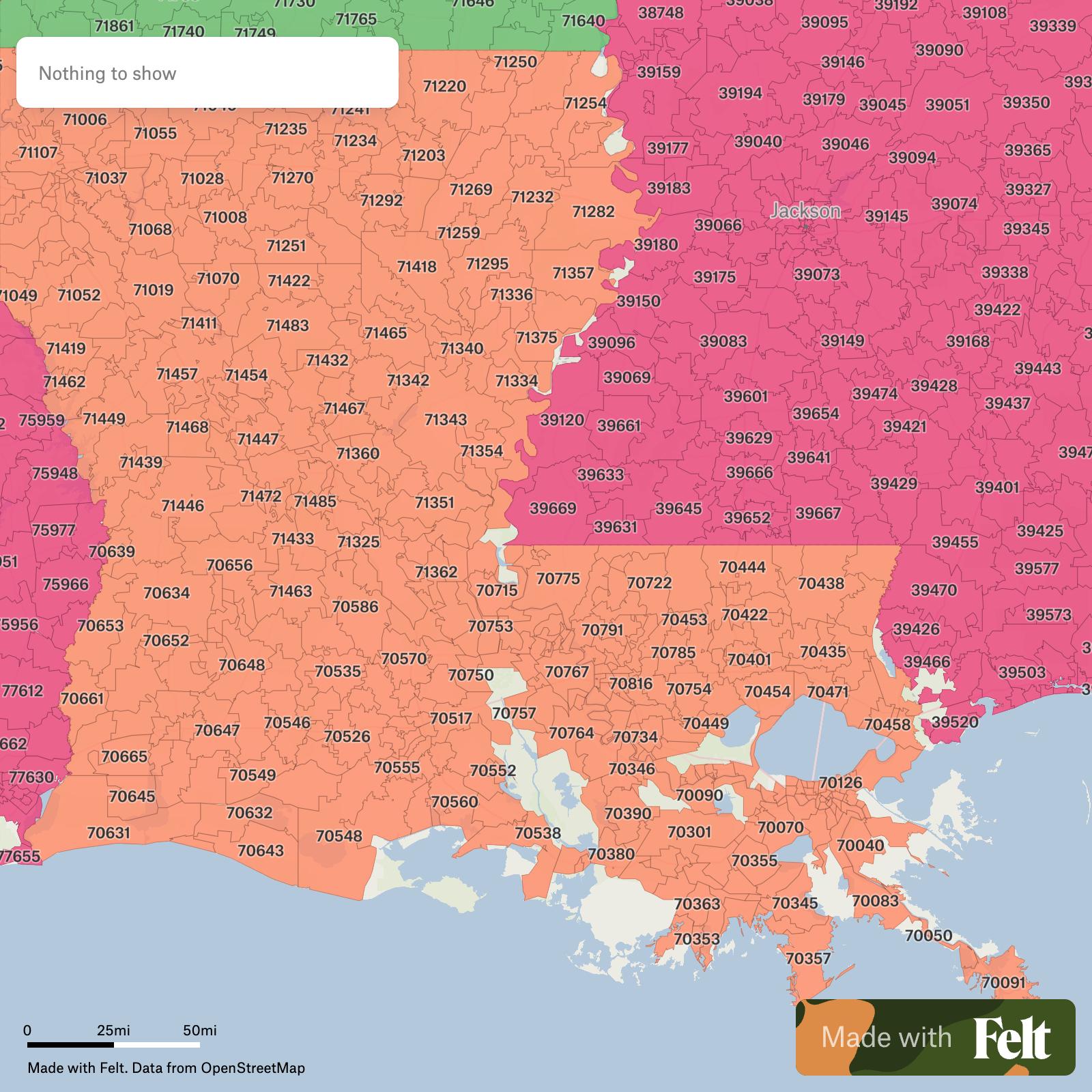 full zip code table