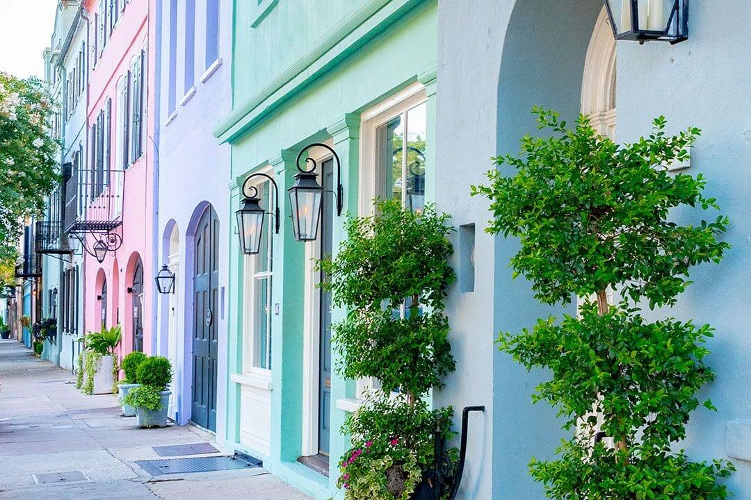 georgian rowhouse facade