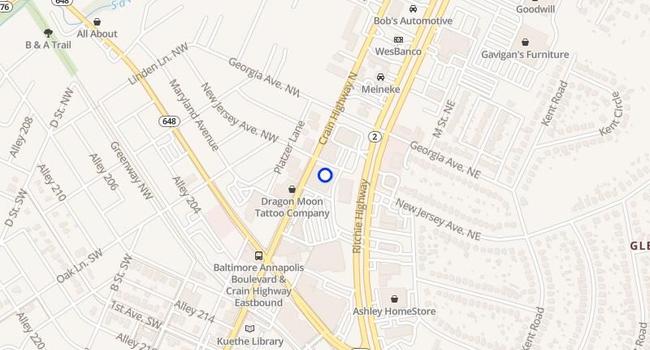 glen burnie neighborhood map