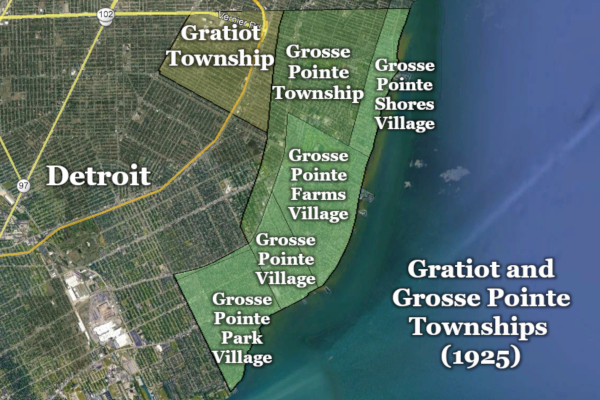 grosse pointe map boundaries
