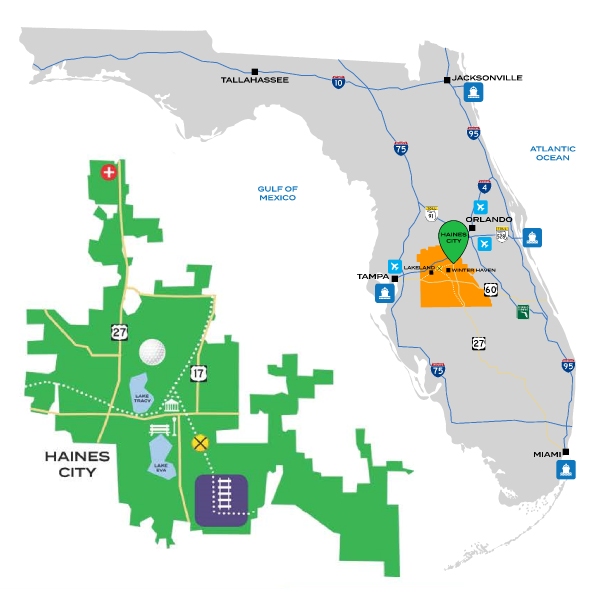 haines city florida map location