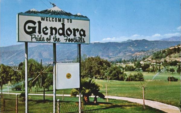 historic Route 66 sign Glendora