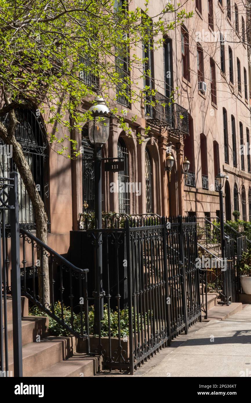 historic district rowhouse facade