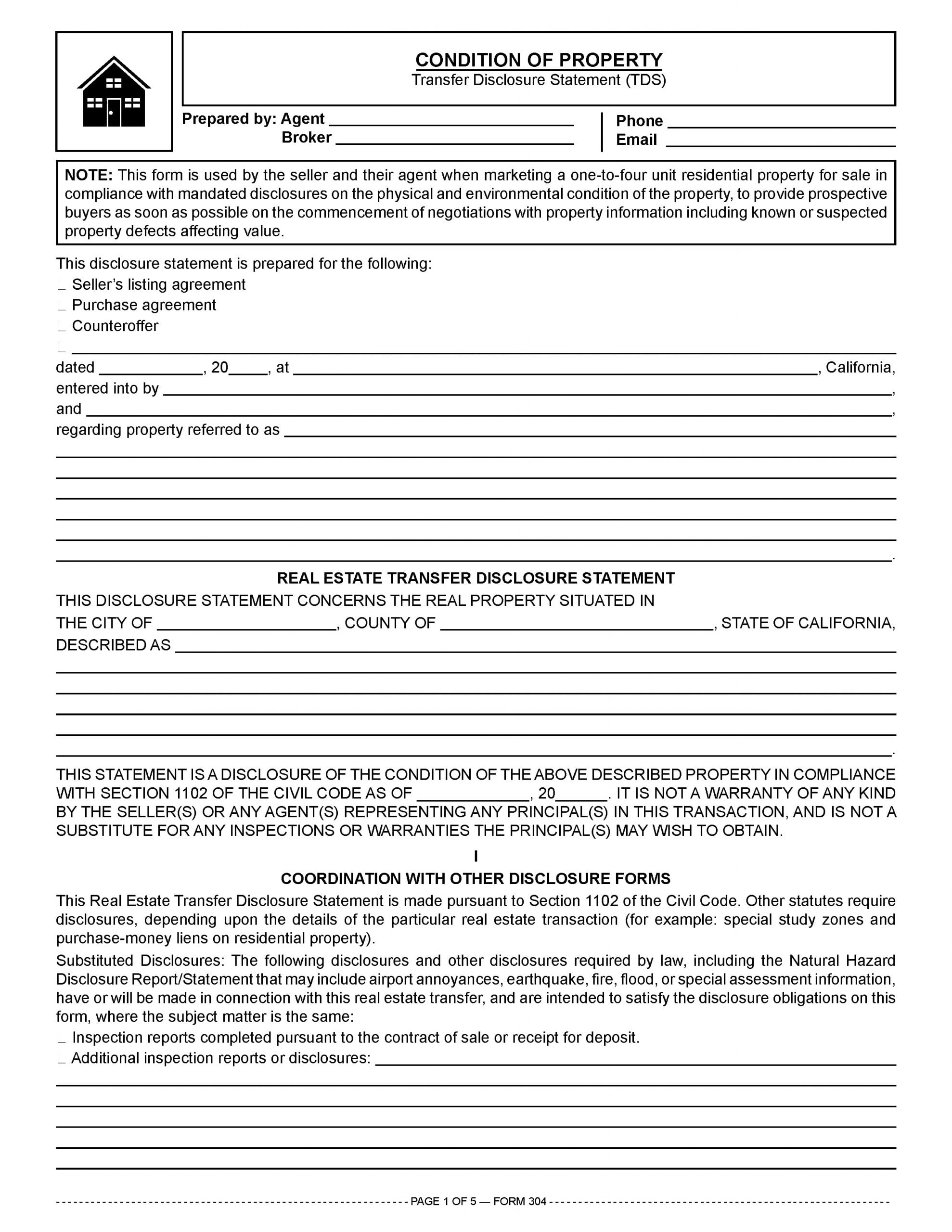 home sale disclosure documents