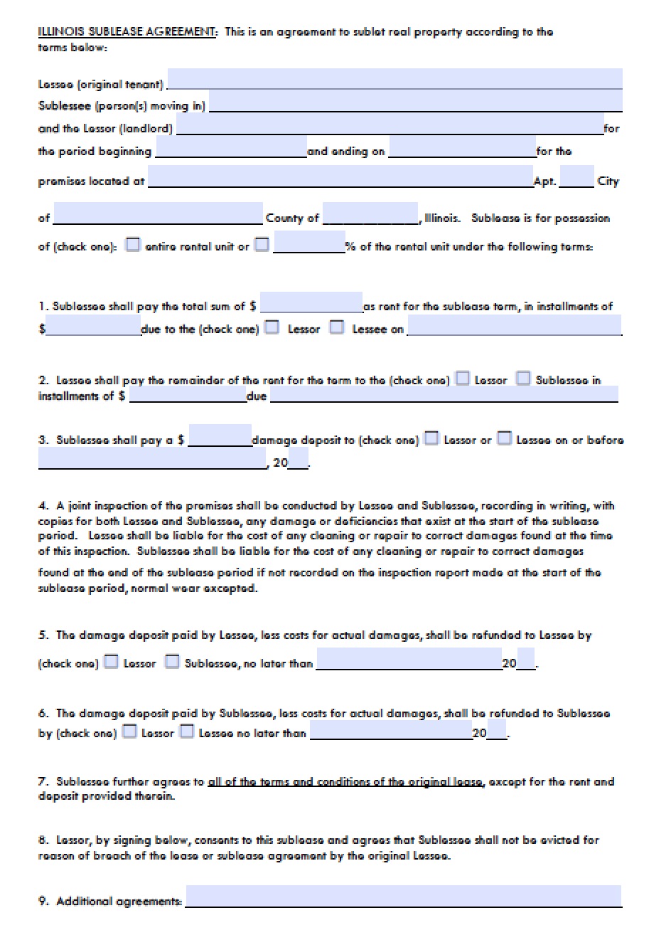 illinois lease law document