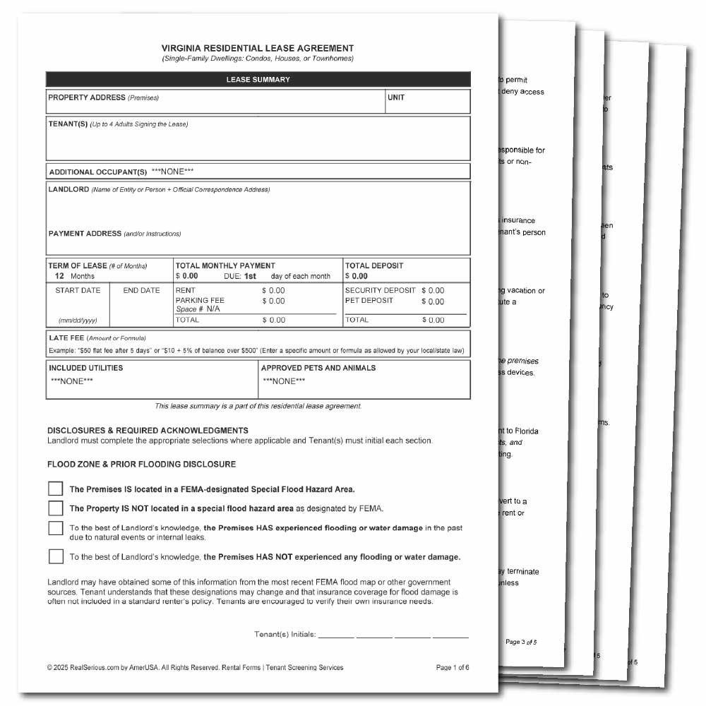 lease document Virginia law