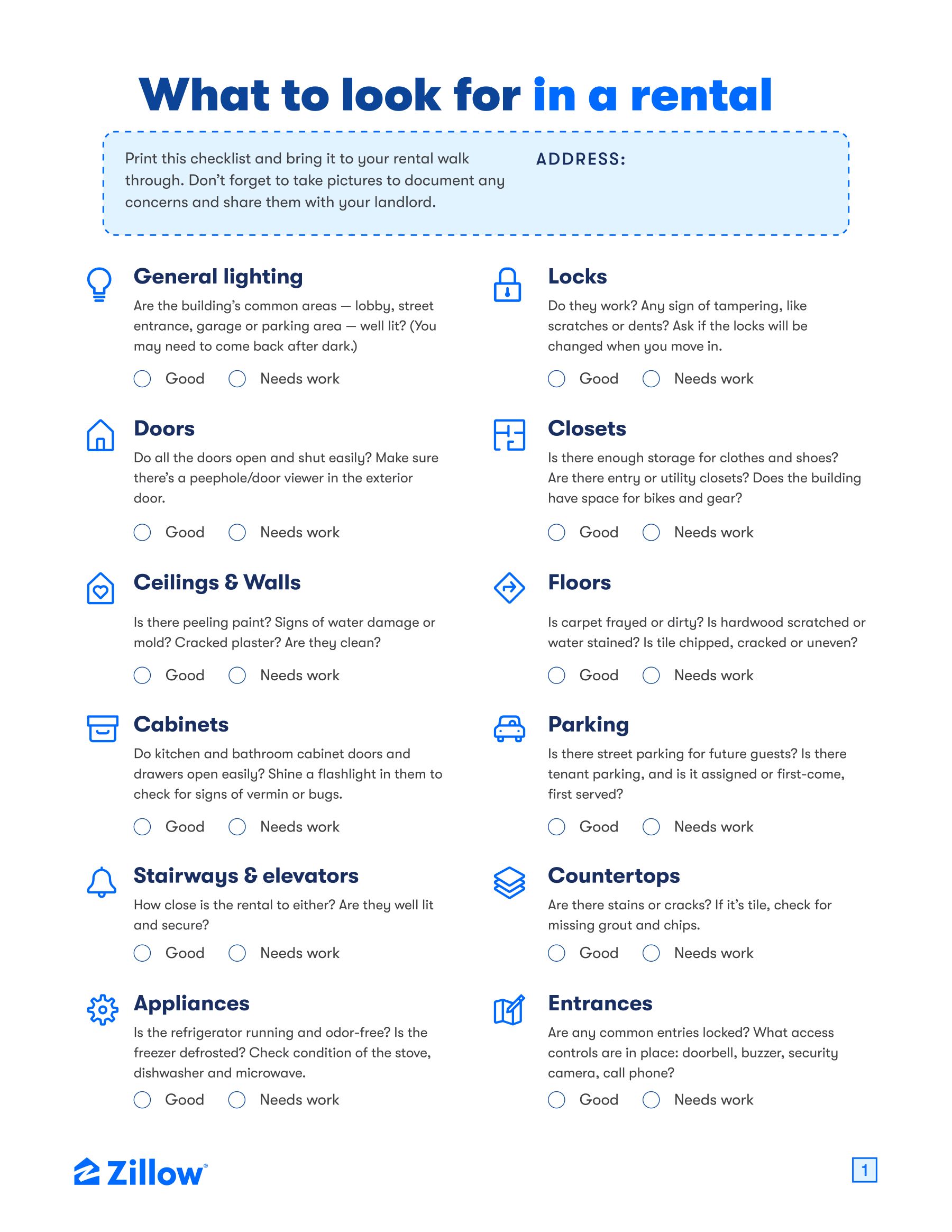 lease document checklist