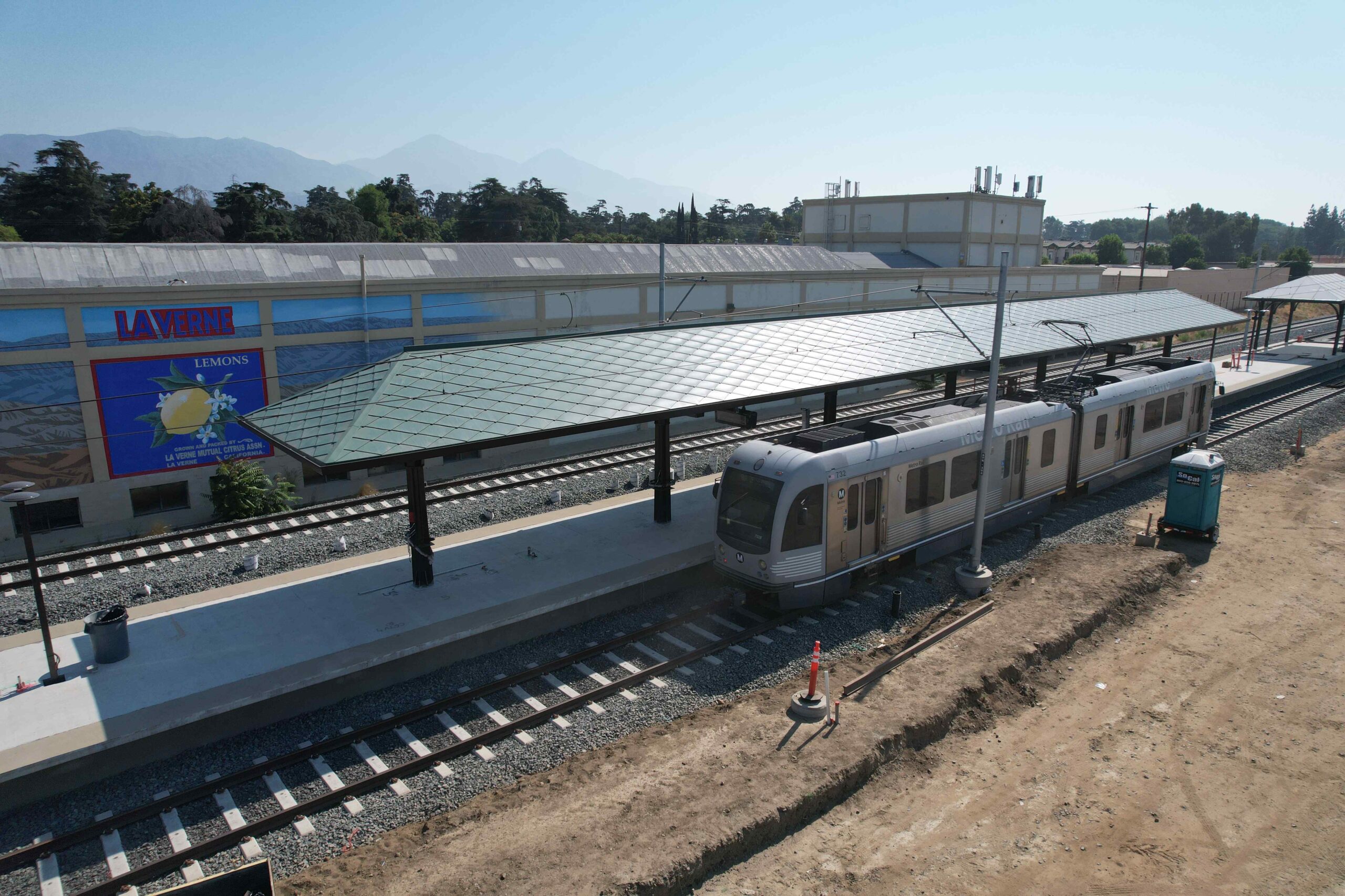 light rail train station