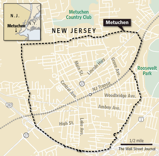 metuchen school district map