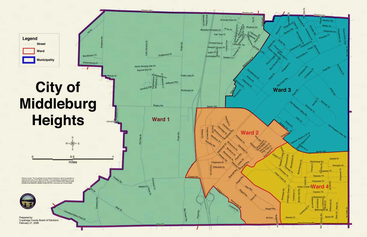 middleburg heights location map