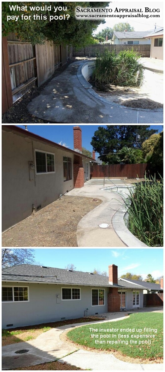 mortgage appraisal empty pool