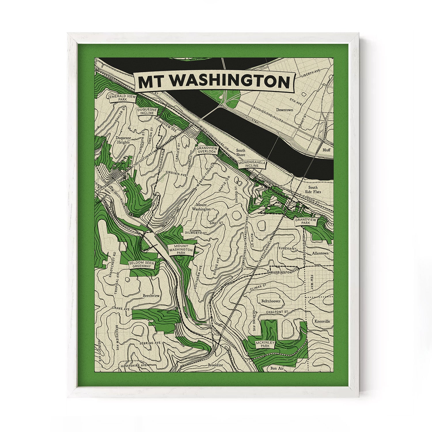 mount washington hilltop map