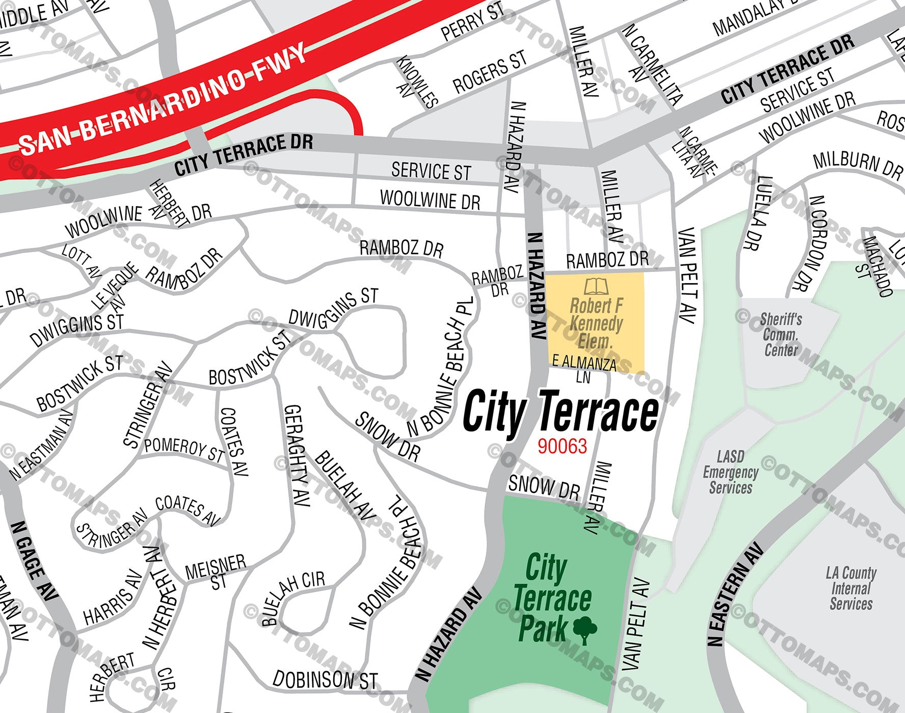 neighborhood name map