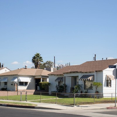 neighborhood street scene